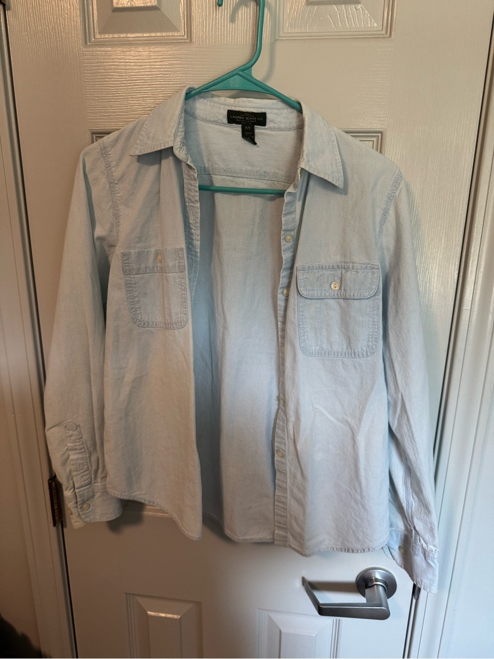 Lauren Ralph Lauren Light Blue Women's Button-Down Shirt NWOT
